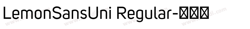 LemonSansUni Regular字体转换